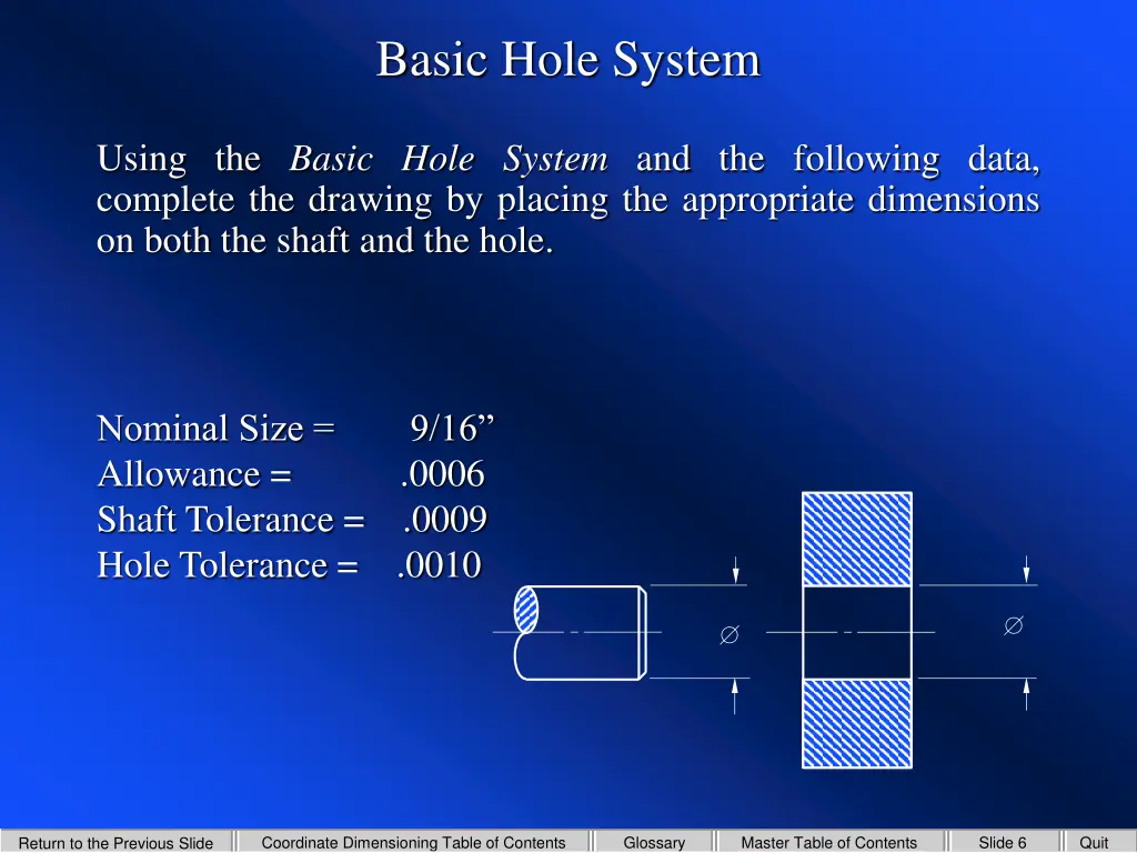 basic hole system 1