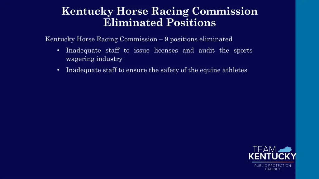 kentucky horse racing commission eliminated