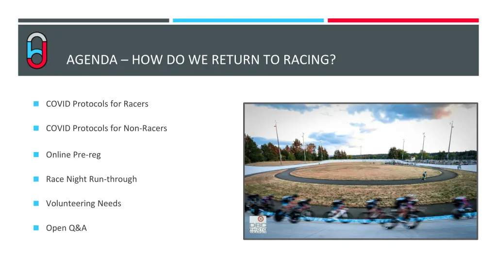 agenda how do we return to racing