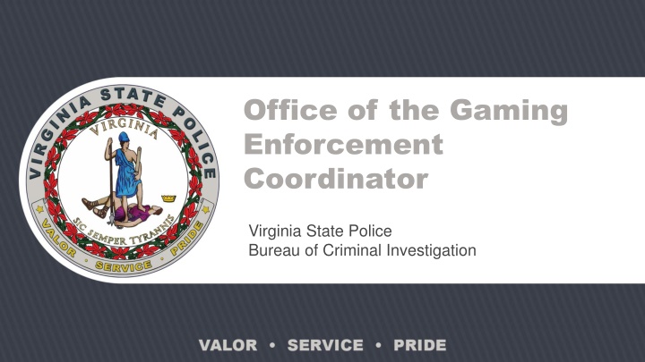 office of the gaming enforcement coordinator