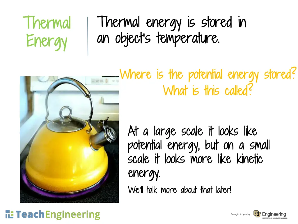 thermal thermal energy energy