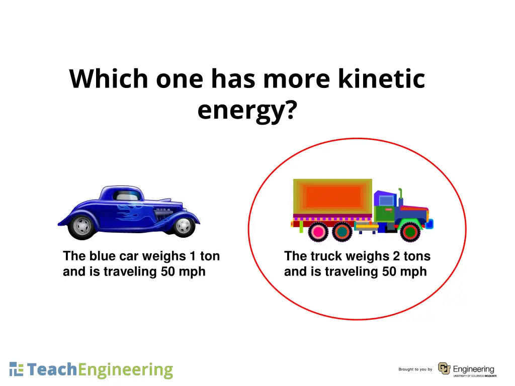 which one has more kinetic energy