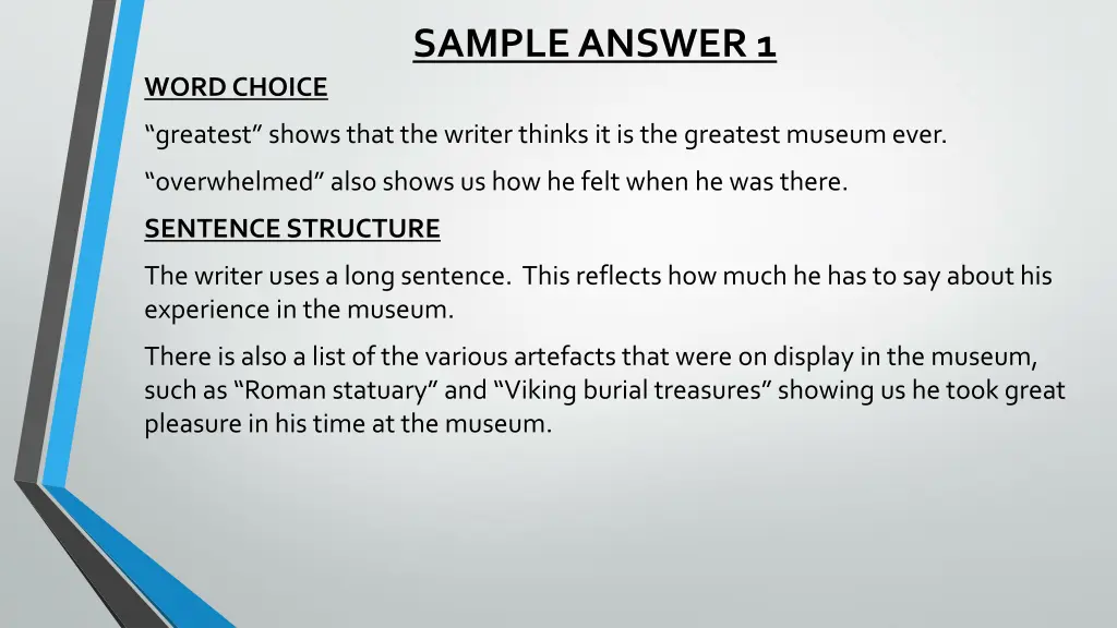 sample answer 1 2