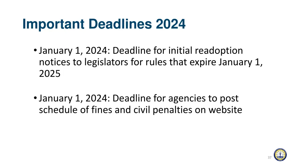 important deadlines 2024