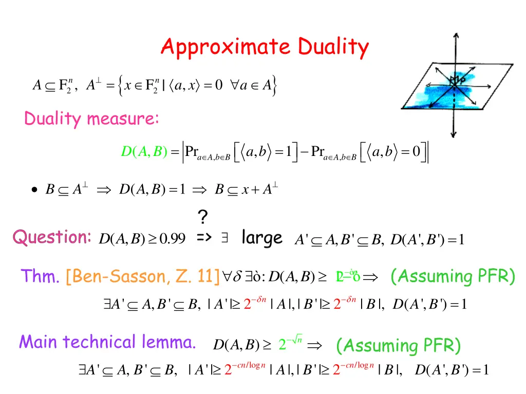 approximate duality