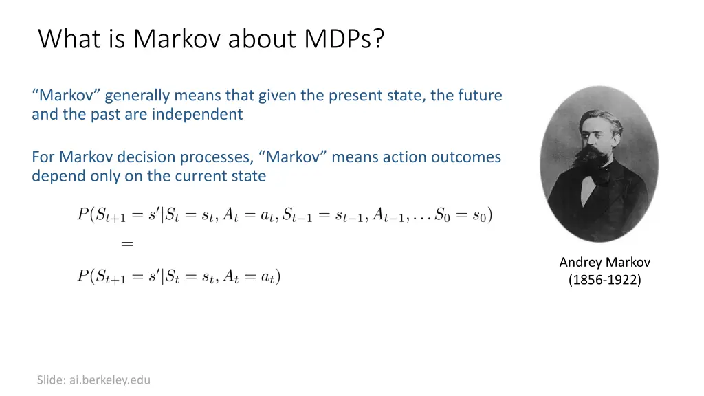 what is markov about mdps