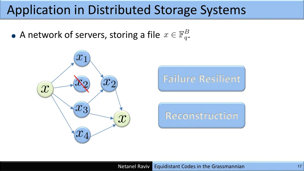 application in distributed storage systems