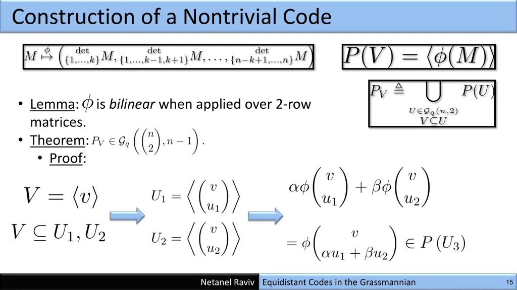 construction of a nontrivial code 4