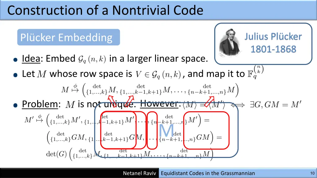 construction of a nontrivial code