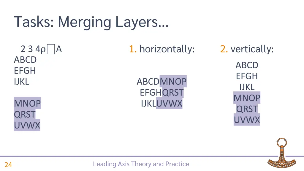 tasks merging layers