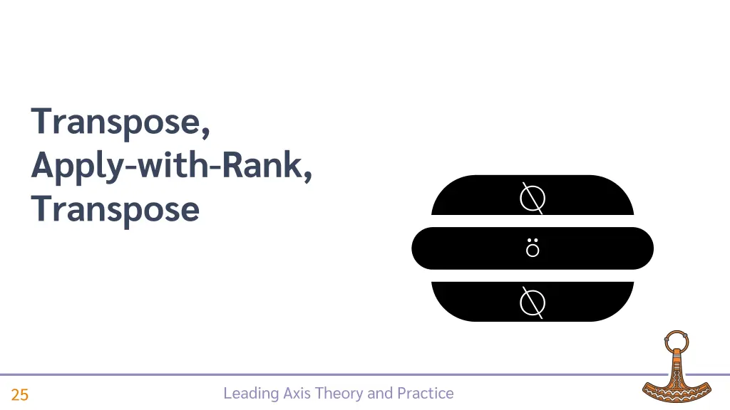 transpose apply with rank transpose