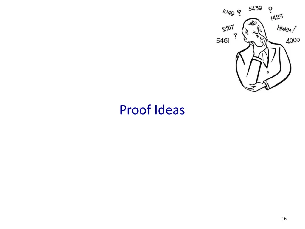 proof ideas