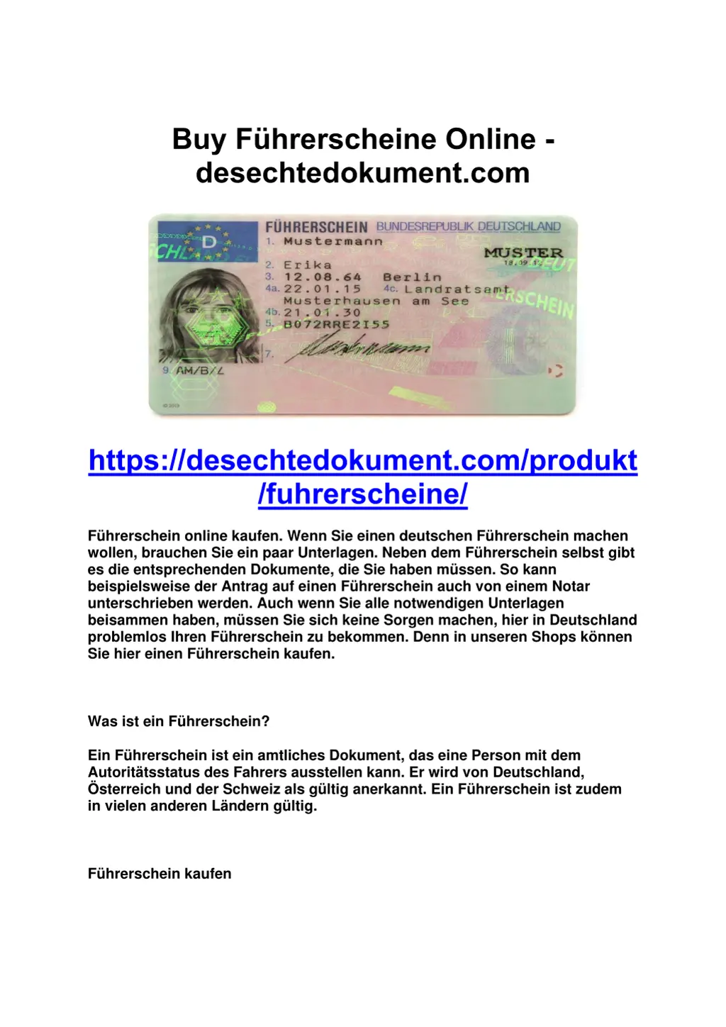 buy f hrerscheine online desechtedokument com