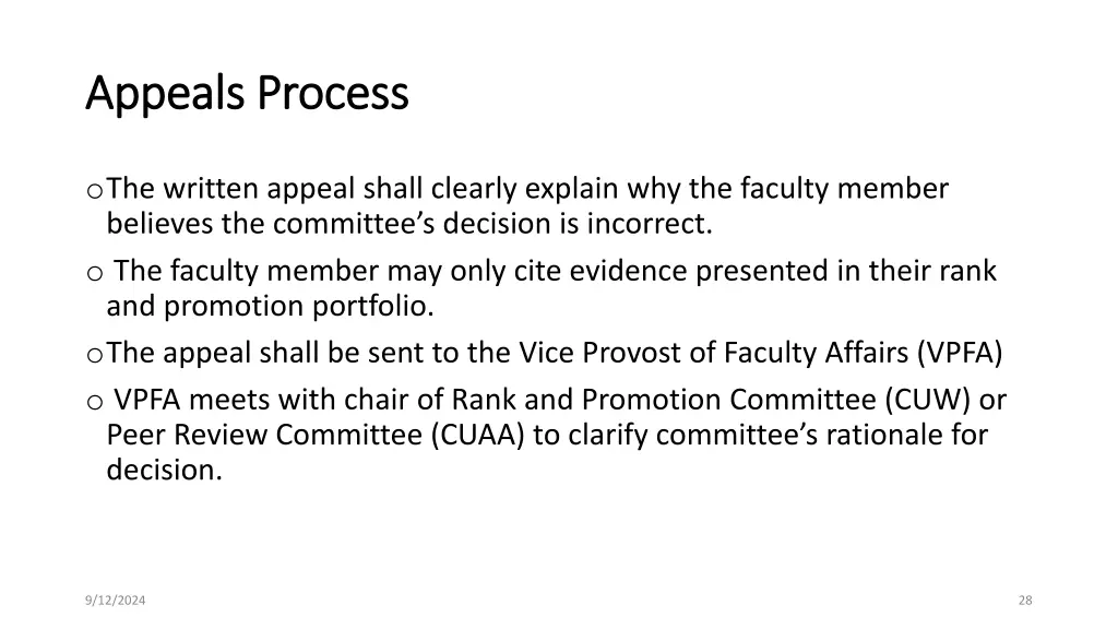 appeals process appeals process 1