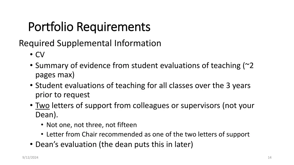 portfolio requirements portfolio requirements 1