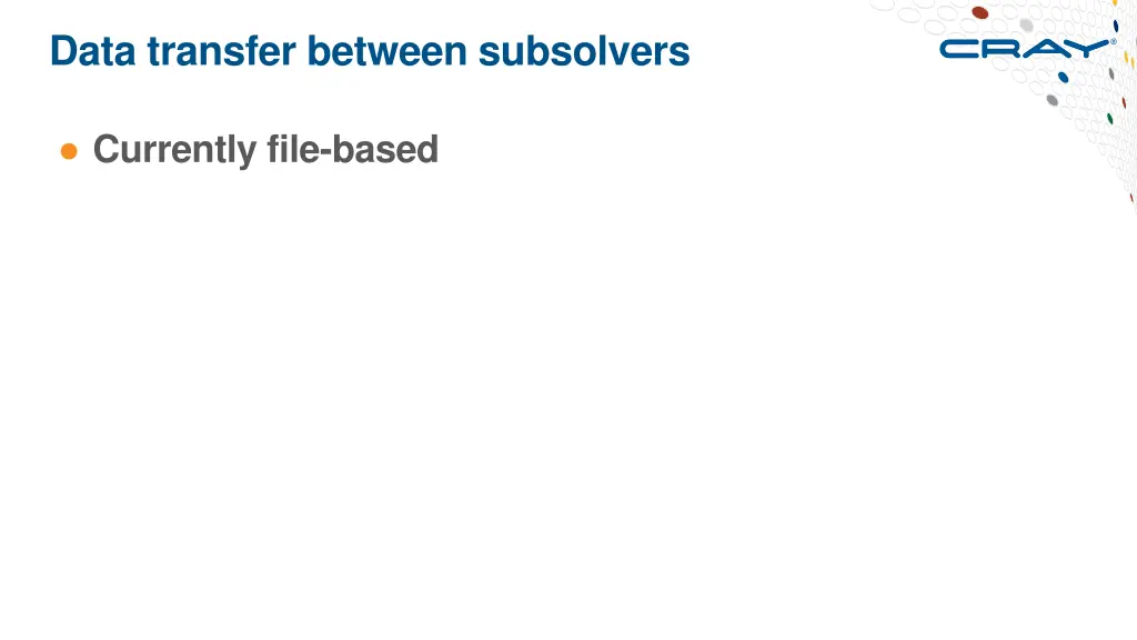 data transfer between subsolvers