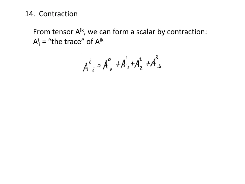 14 contraction