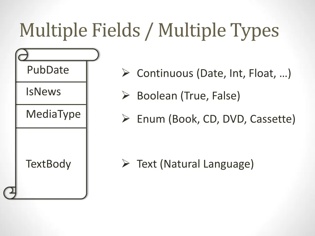 multiple fields multiple types 3