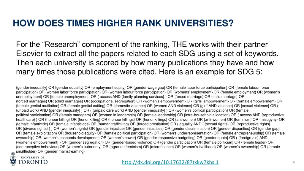 how does times higher rank universities 3