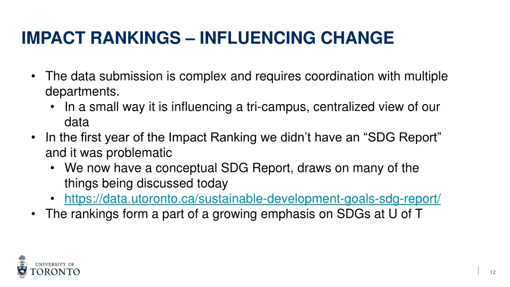 impact rankings influencing change