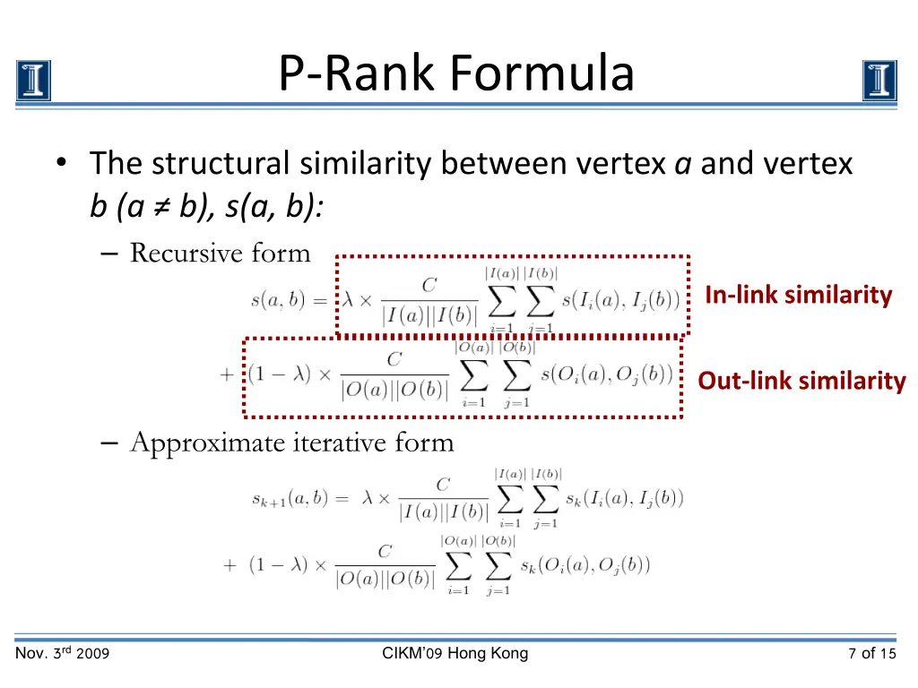 p rank formula