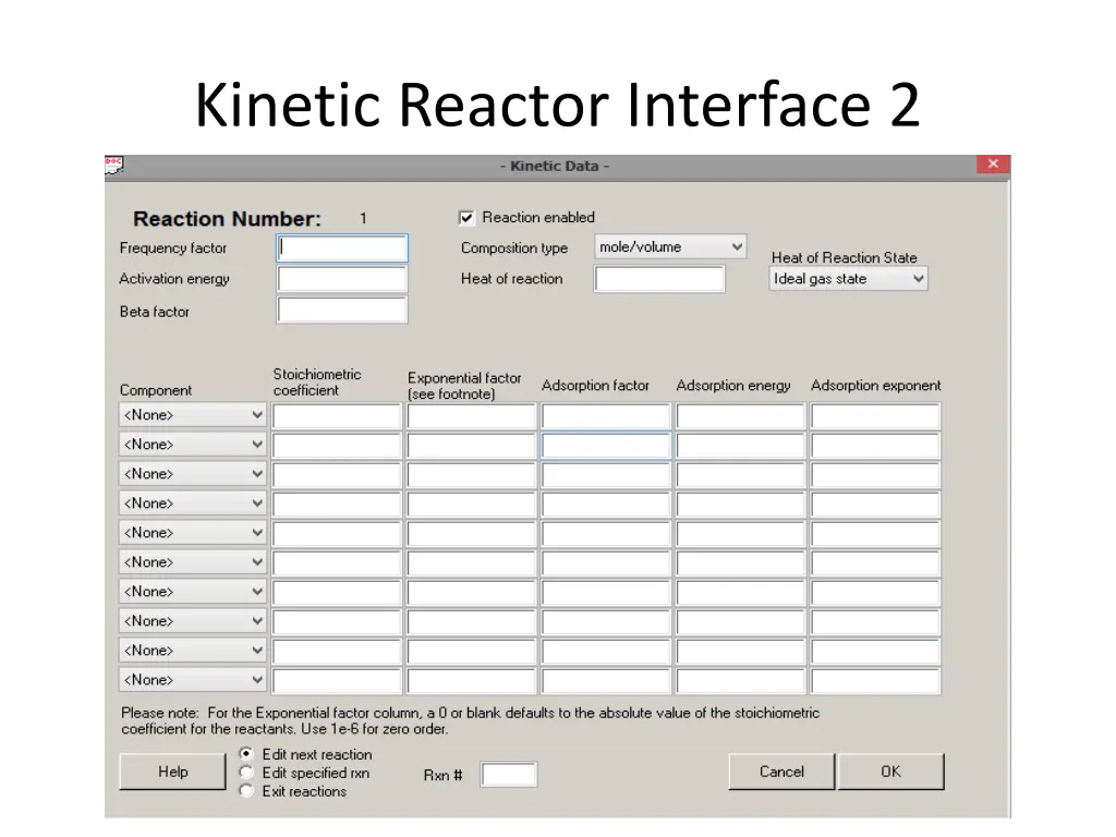 kinetic reactor interface 2