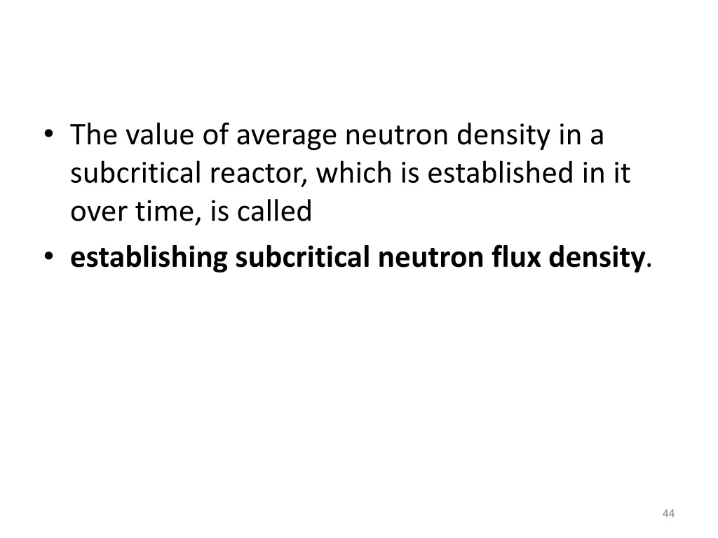 the value of average neutron density