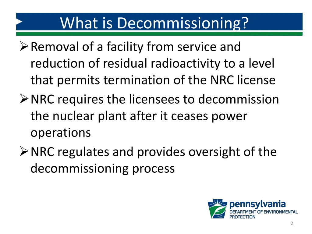 what is decommissioning