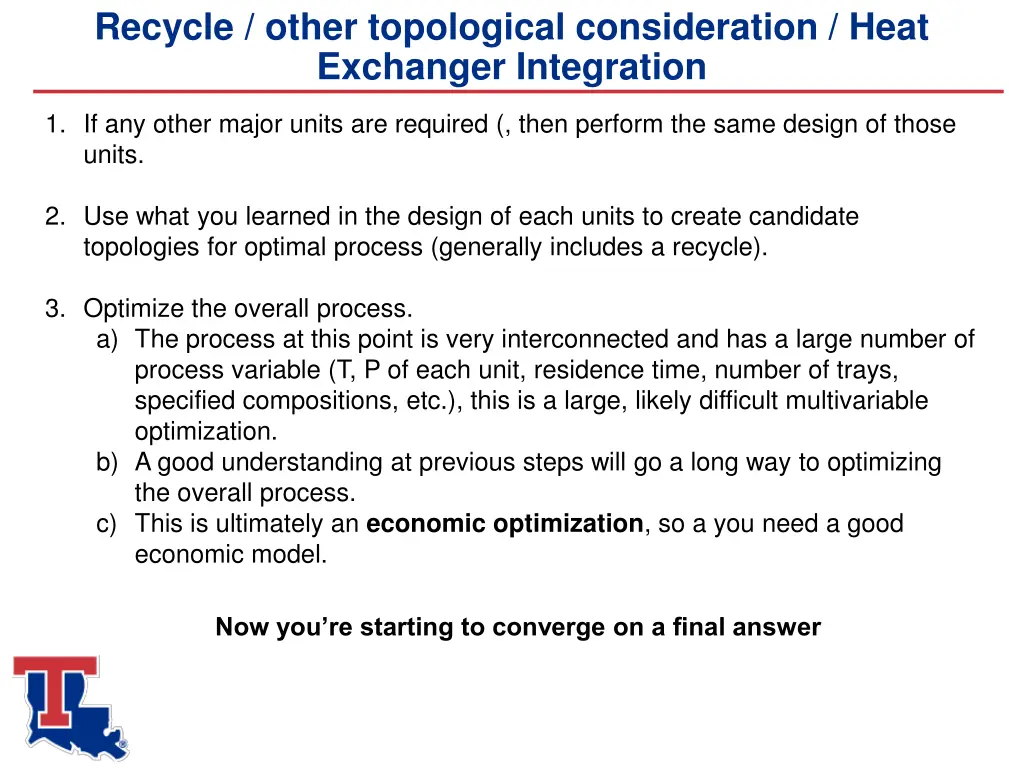 recycle other topological consideration heat