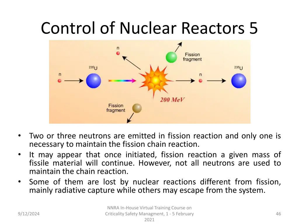 control of nuclear reactors 5