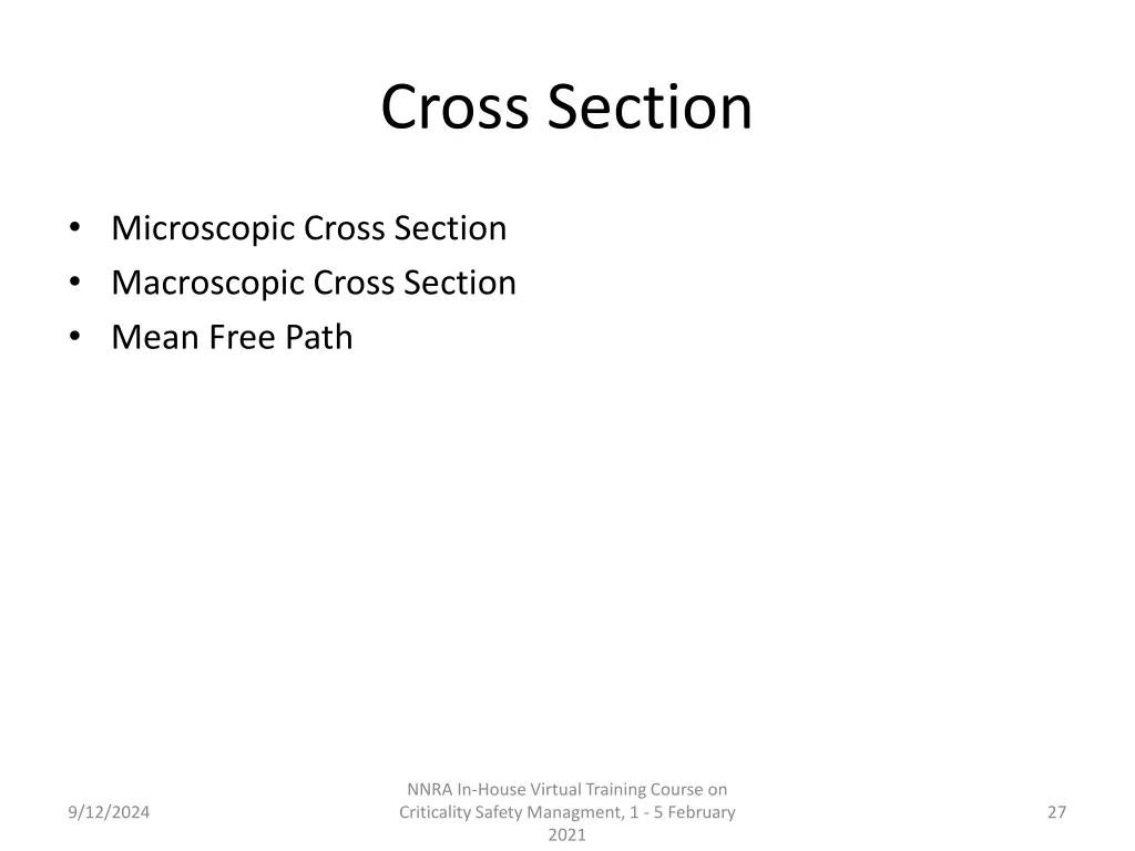 cross section