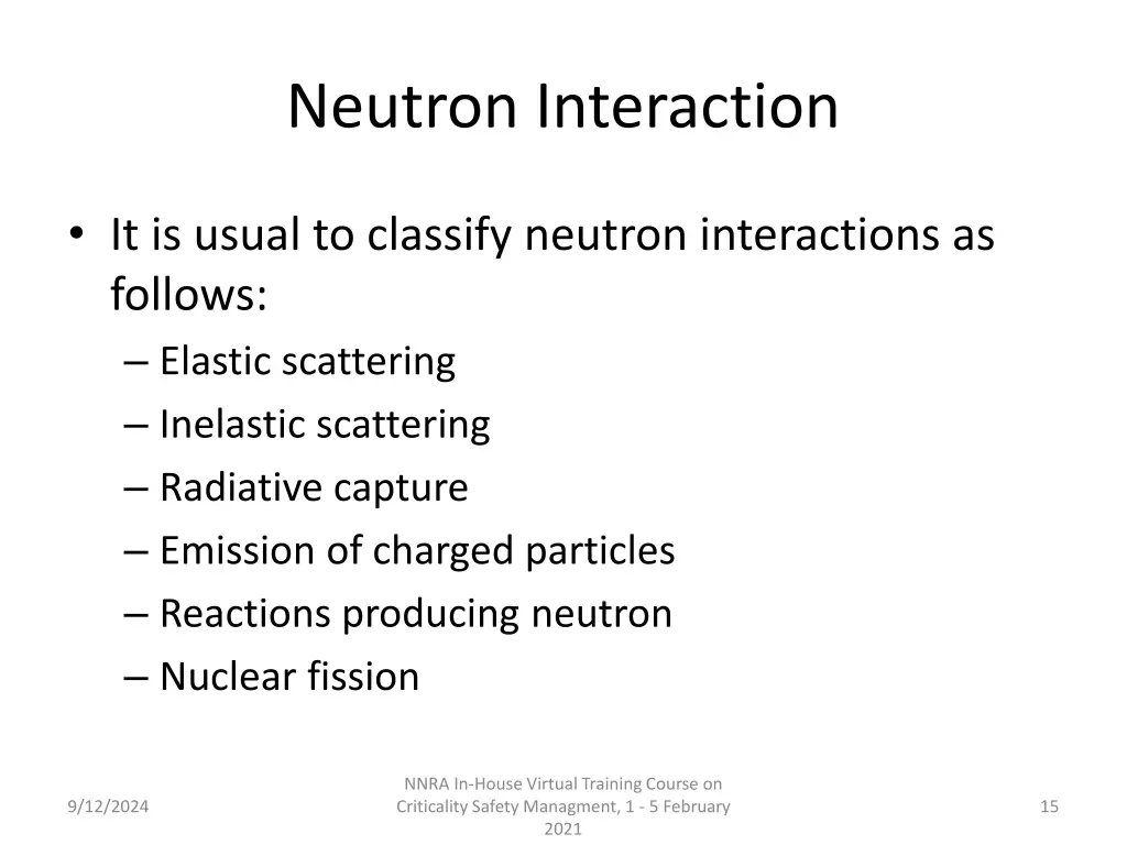 neutron interaction 2