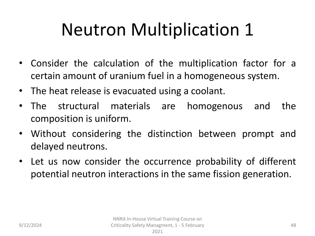 neutron multiplication 1