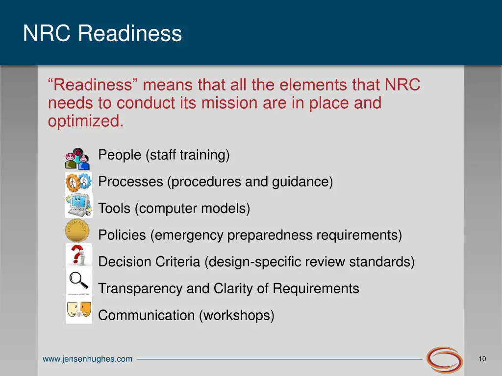 nrc readiness