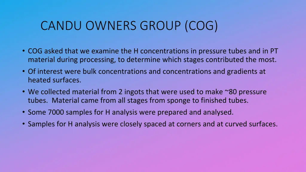 candu owners group cog