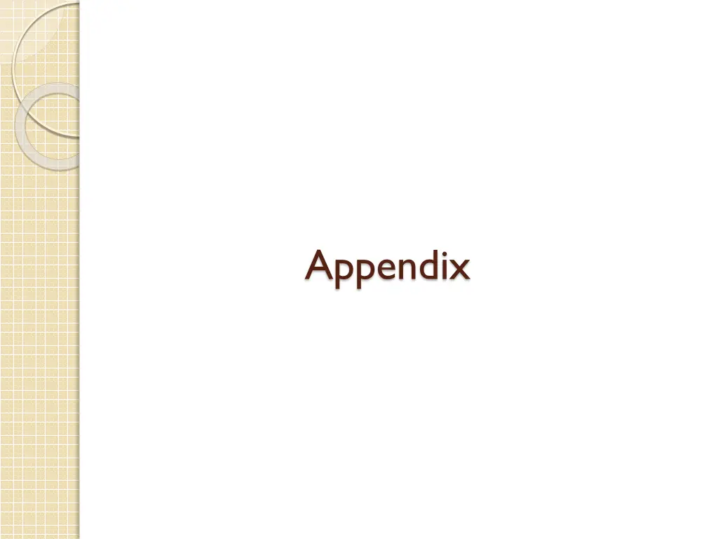 appendix