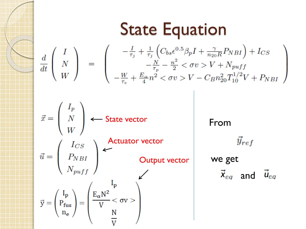 state equation