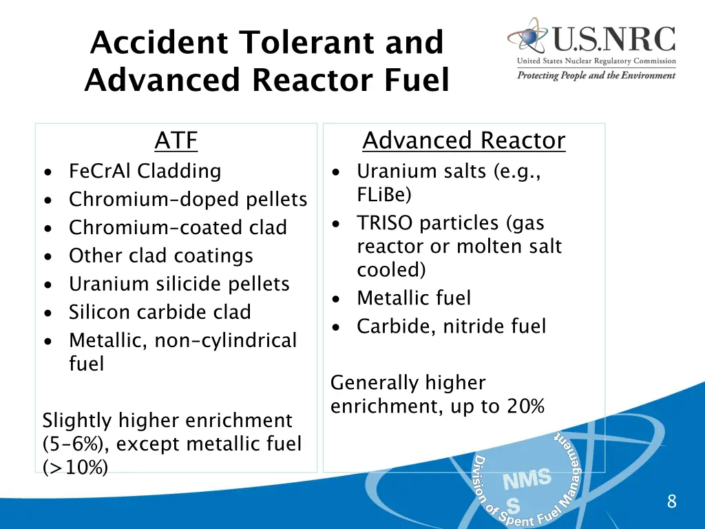 accident tolerant and advanced reactor fuel