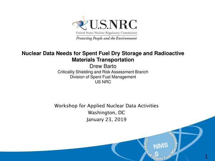 nuclear data needs for spent fuel dry storage