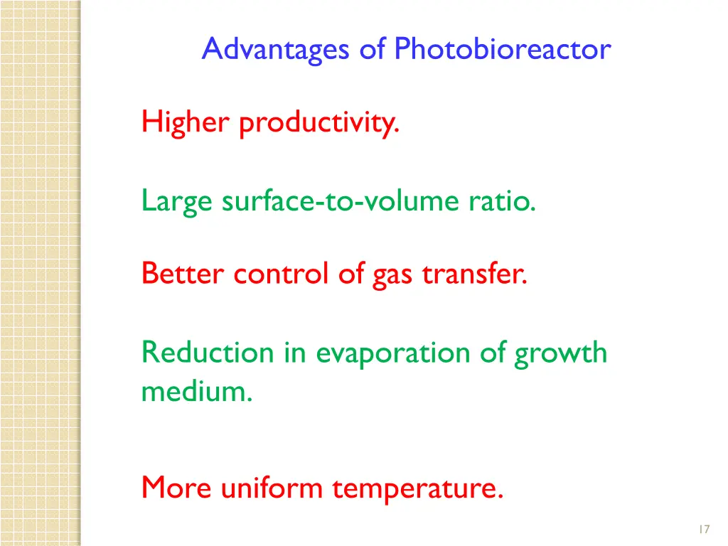 advantages of photobioreactor