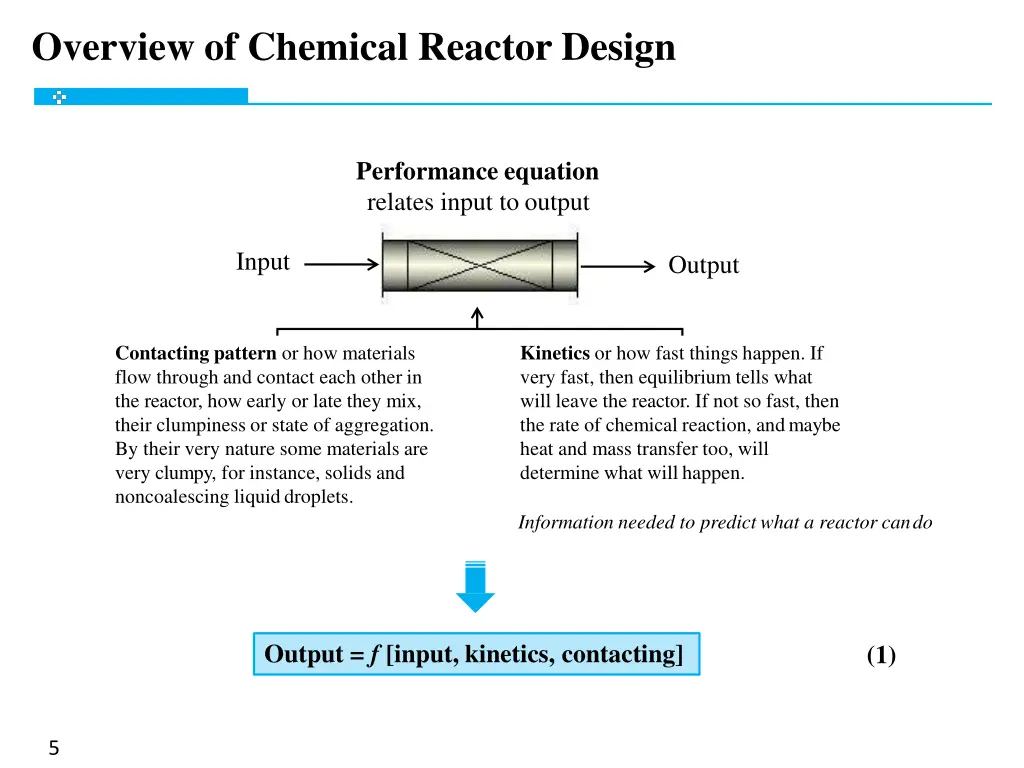 overview of chemical reactor design 1