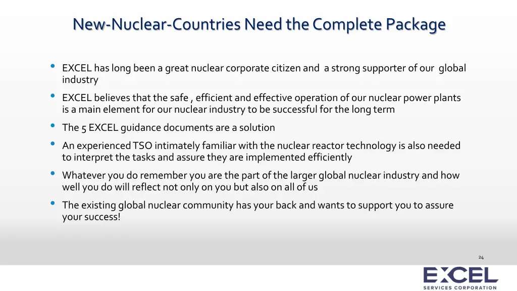 new nuclear countries need the complete package