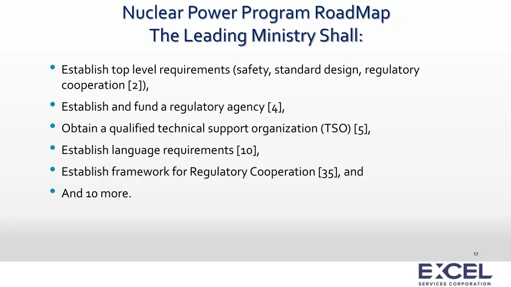 nuclear power program roadmap the leading