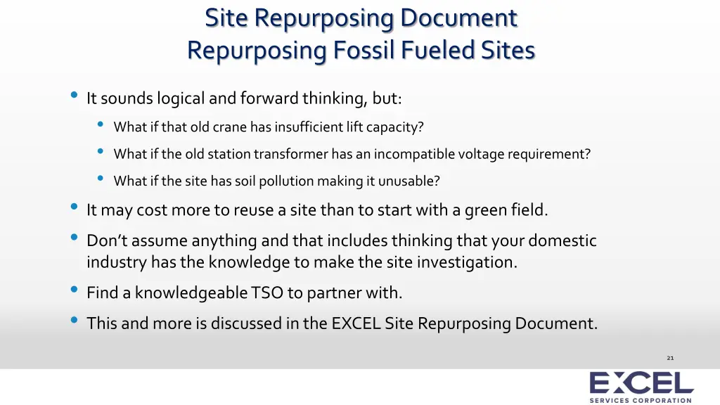 site repurposing document repurposing fossil