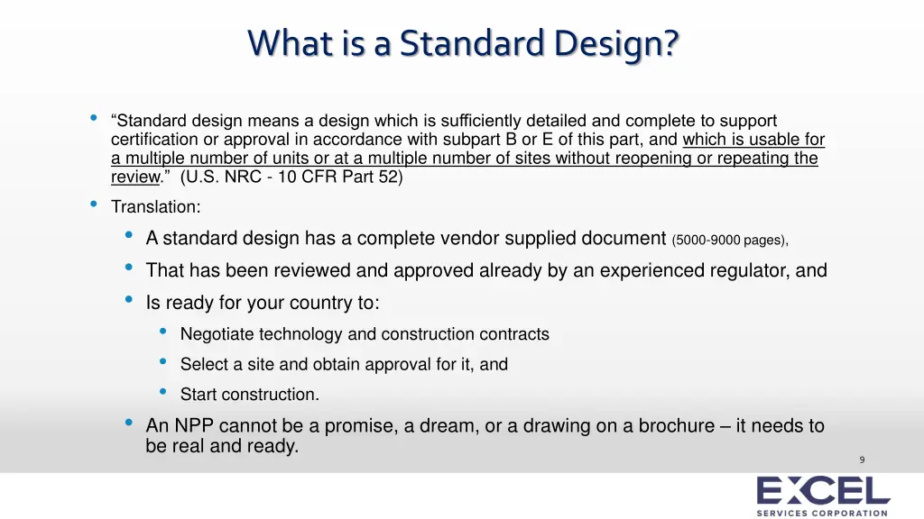 what is a standard design