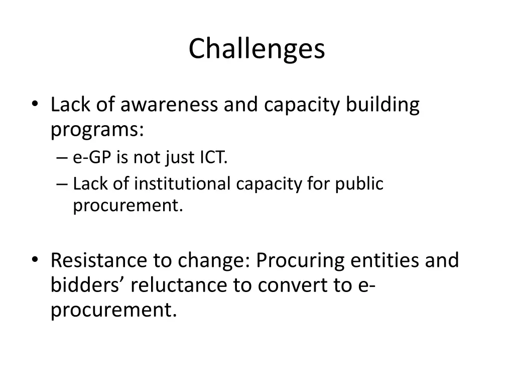 challenges