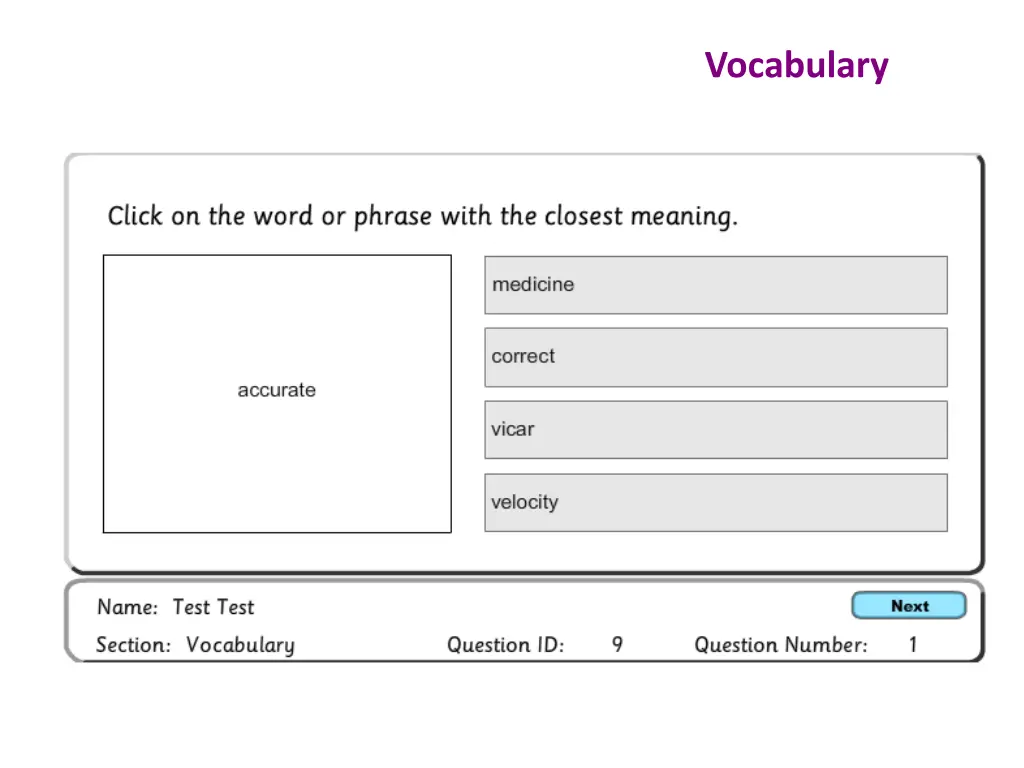 s1 s2 baseline assessment vocabulary