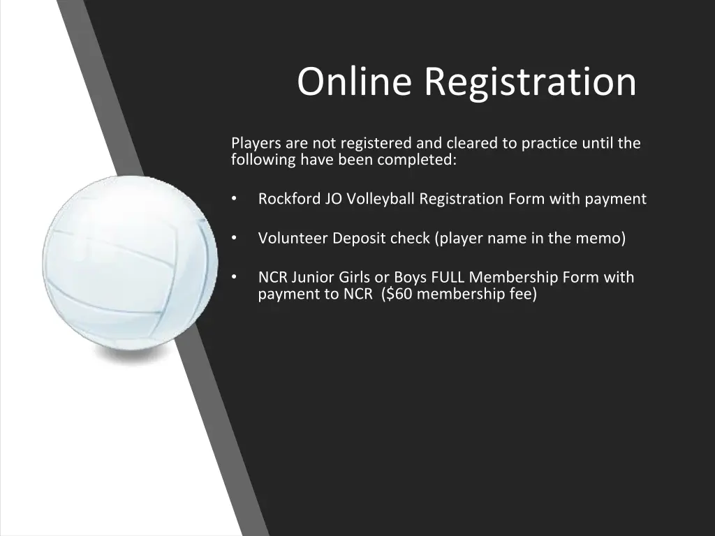 online registration