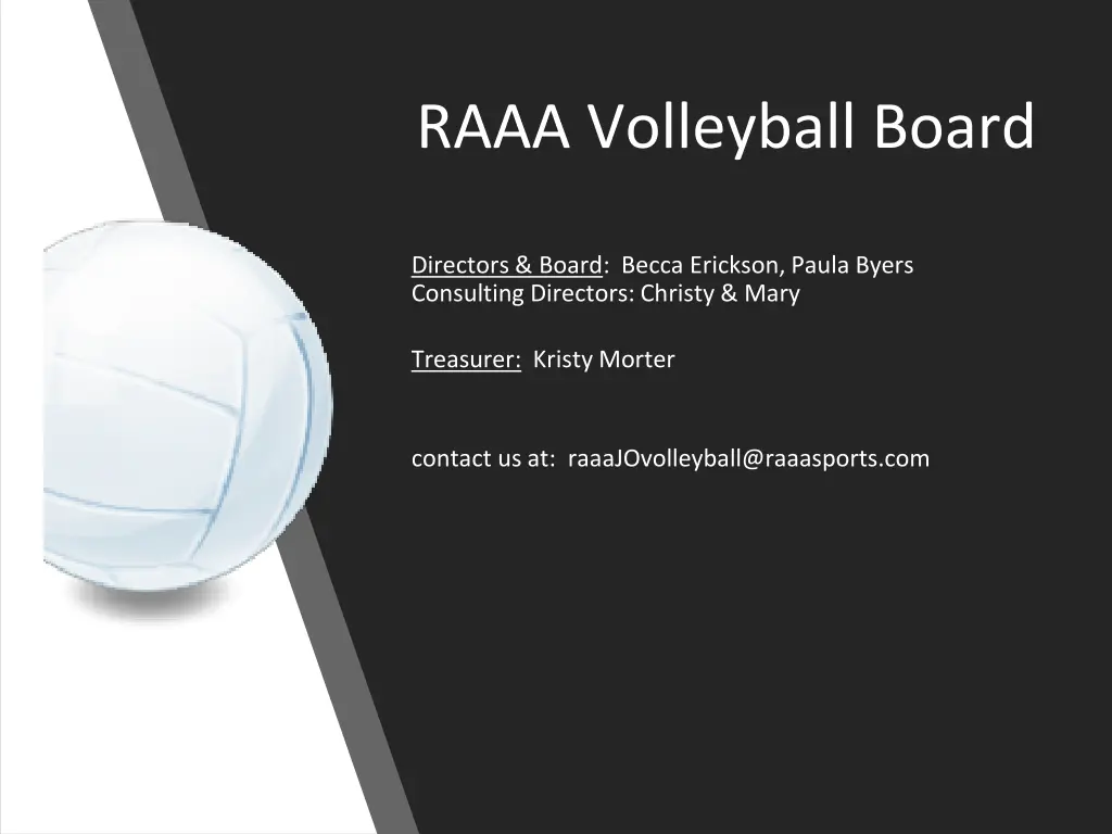 raaa volleyball board