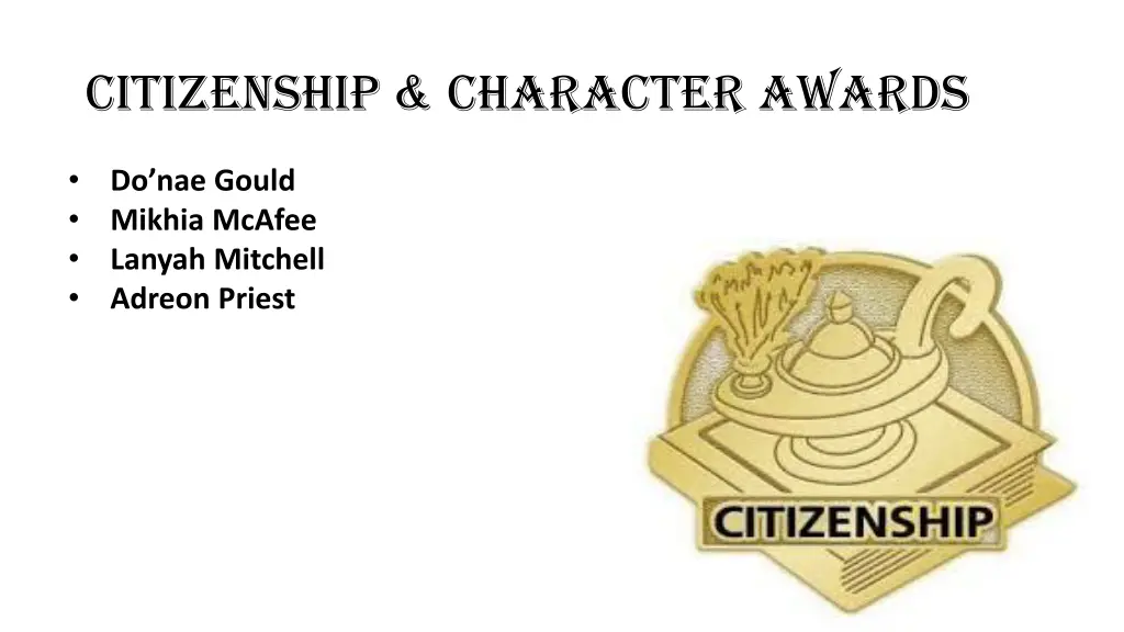 citizenship character awards